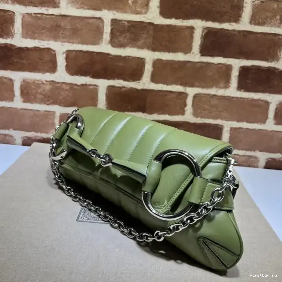 First bag ru HORSEBIT GUCCI BAG SHOULDER BIG CHAIN 0619
